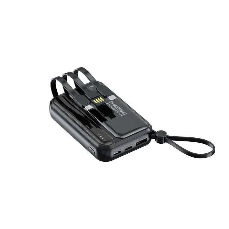 50000mAh 120W Portable Power Bank Large Capacity 4 in1 Cable Intelligent Digital Display Light Fast Charging Mobile Power Supply