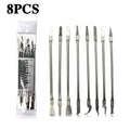8-in-1 Mobile Phone LCD Chip Glue Removal Crowbar CPU Chip Tool Repair Removal Kit Multi-shape Disassembly Repair Tool for Phone