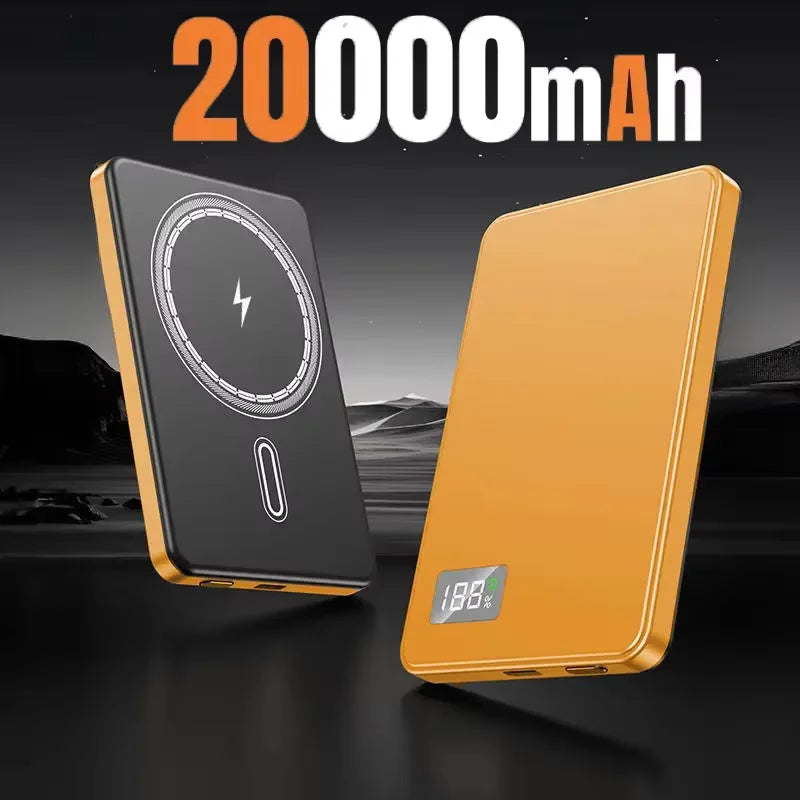 500000mAh Wireless Magnetic Power Bank Fast Charging Portable PD22.5W External Battery for Magsafe for iPhone17 Samsung Xiaomi