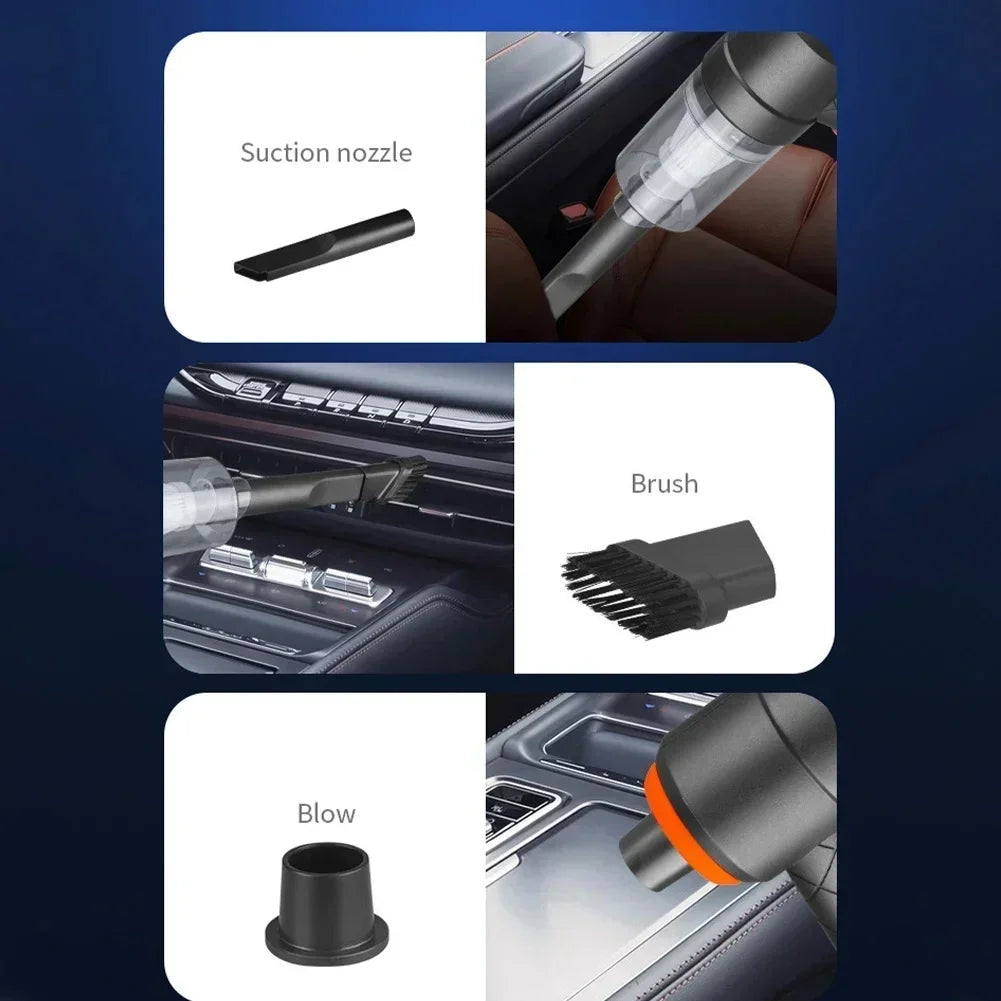 6000Pa Wireless Car Vacuum Cleaner Cordless Handheld Cleaning Robot Auto Vacuums Strong Suction Cleaner For Car