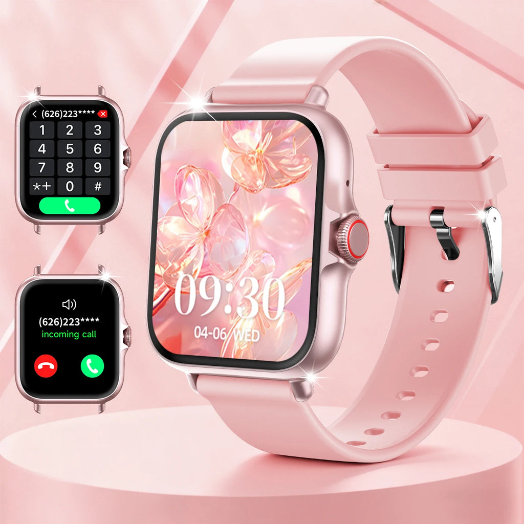 New 1.83''Screen Smartwatch Wireless Call Message Reminder Multiple Sports Modes Remote Camera Perfect Holiday Gift Men Women