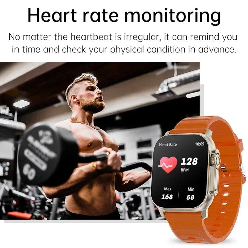 New Watch T900 U2 Smart Watch 49mm 2026 New NFC Men Women GPS Track Bluetooth Call BT Music Games Wireless Charging Smartwatch