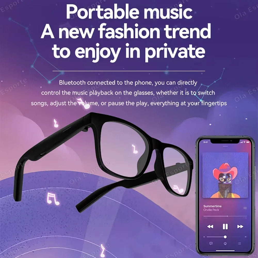 Lenovo Smart AI 8K Camera Sunglasses Multifunctional Bluetooth Call Music Player Translate Voice Assistant Photochromic Glasses