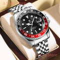 Luxury Quartz Men Watch Waterproof Luminous Date Man Watch Stainless Steel Business Wristwatches Male Clock Reloj+Box