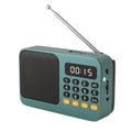Bluetooth 5.0 Portable FM Radio Small Emergency Recargable Sound Box Mini Vintage Speaker Mp3 Player Support TF Card USB Drive