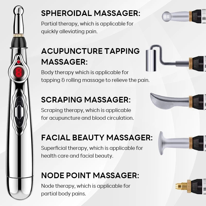 Electronic Acupuncture Pen EMS Muscle Stimulator Tens Point Massager Therapy Massage Pen Meridian Energy Pen Physical Therapy