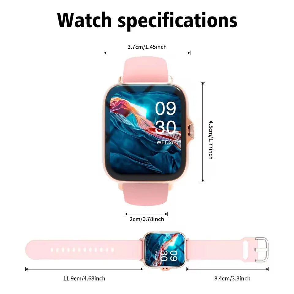 2026 Smart Watch 1.83"Screen Bluetooth Call Heart Rate Blood Oxygen Health Monitor Sports Smartwatch Women Men Holiday Gifts New