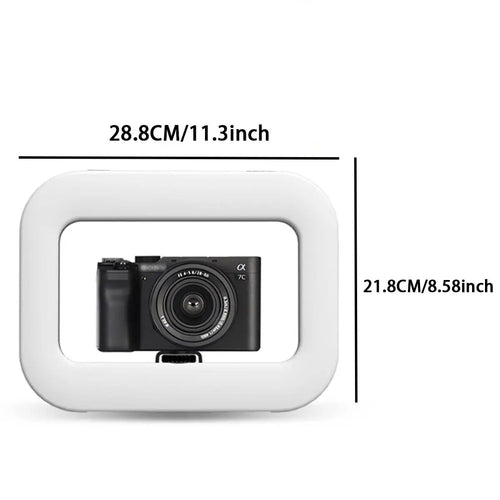 11 inch selfie light with rotatable stand and cell phone holder LED selfie light portable mini fill light for cell phone photogr