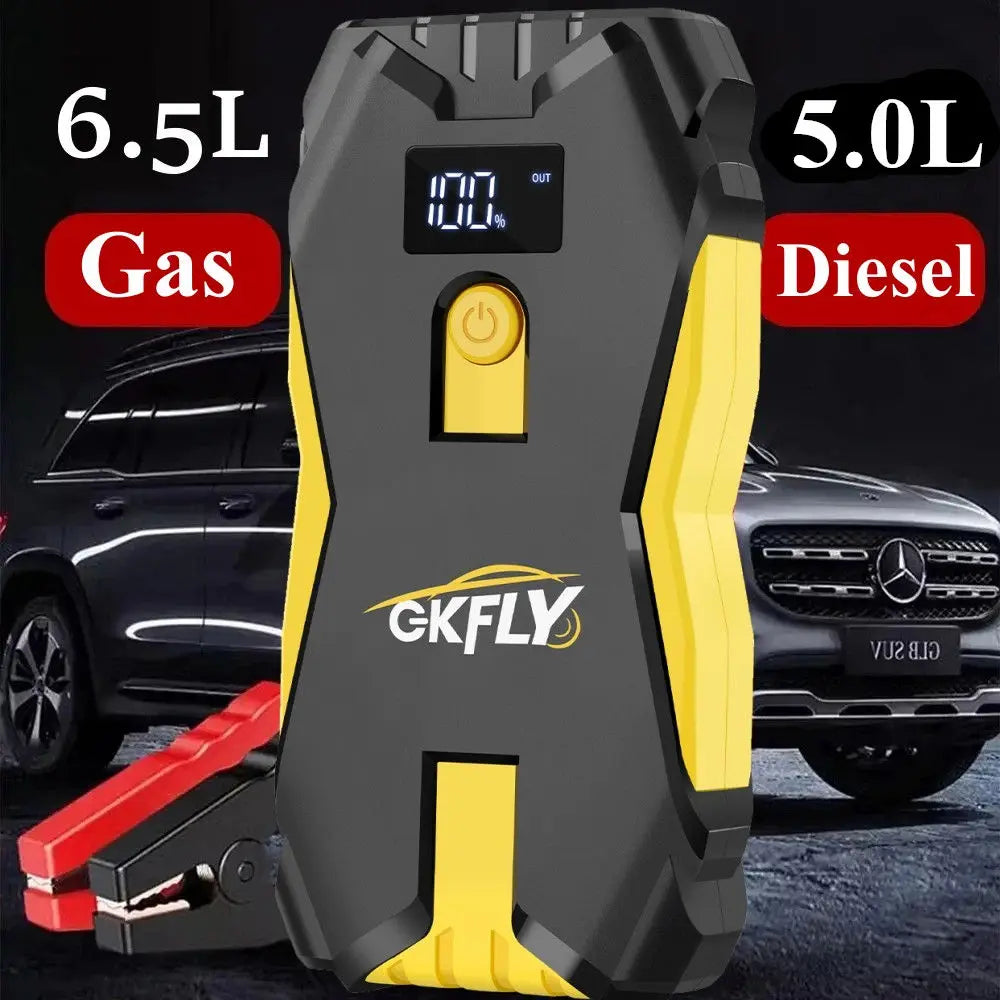 GKFLY 2000A 3000A 4000A Car Jump Starter Big Power Bank Car Battery Booster 12V Car Starting Device for Petrol  6.0L Diesel 5.0L
