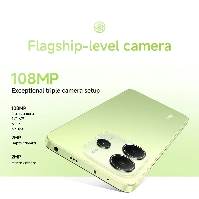 【World Premiere】Global Version Xiaomi Redmi Note 14 MediaTek Helio G99-Ultra Camera 5500mAh 6.67" AMOLED 120Hz Display 108MP A