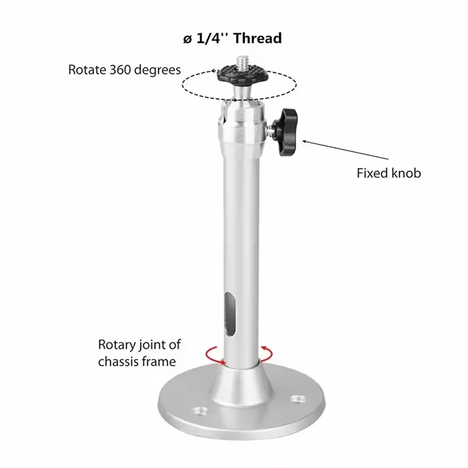 Aluminum 360° Rotatable Ceiling Wall Mount Bracket for HY300 HY320 Portable Projector Beamer Holder