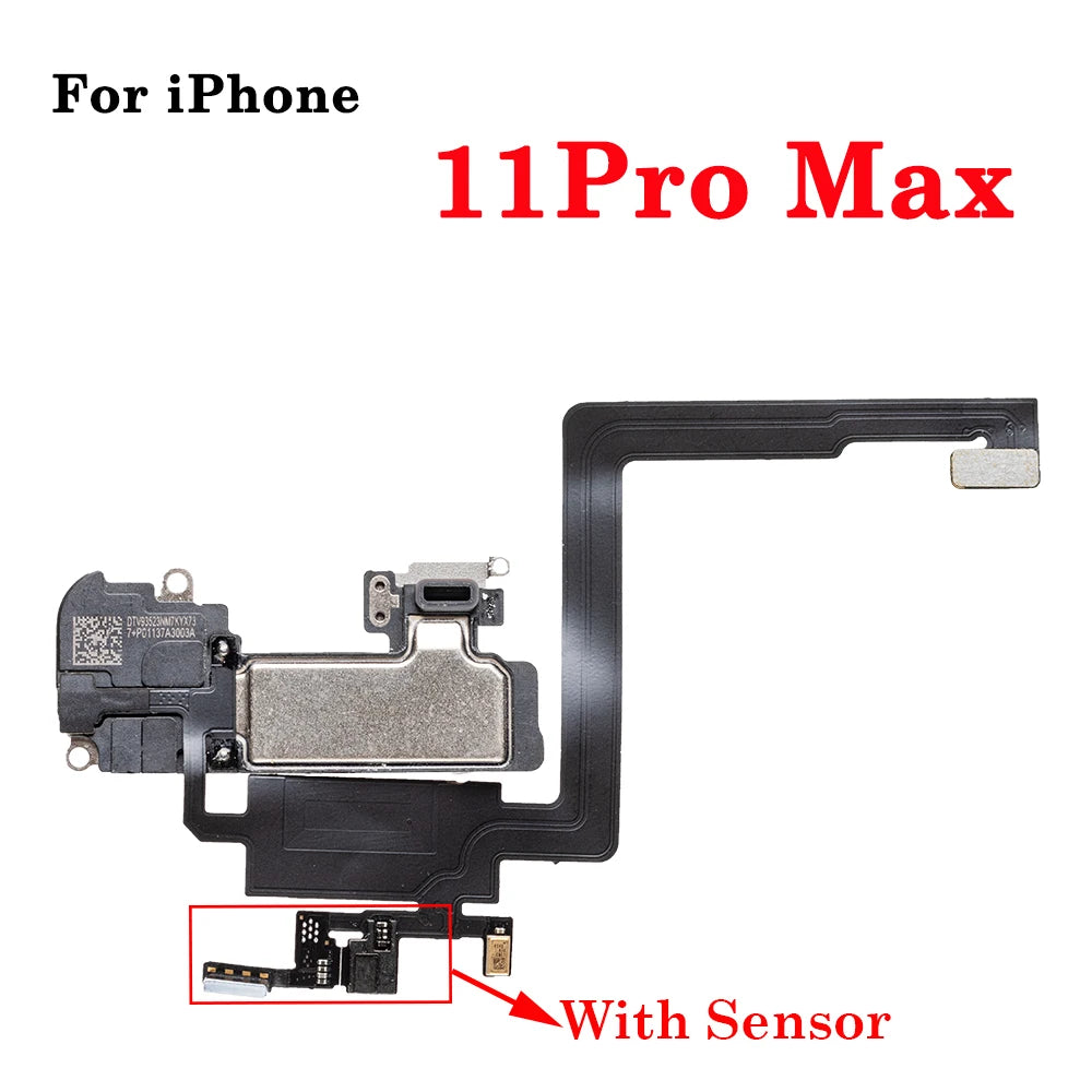 1Pcs Earpiece With Proximity Light Sensor Flex Cable For iPhone X XR XS MAX 11 12 Pro max Mini Ear Speaker Replacement Parts