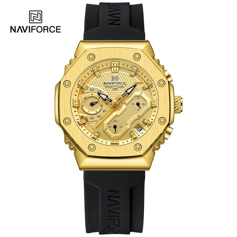 Top Brand NAVIFORCE Women Watches Waterproof Luxury Luminous Lover Clock Sport Chronograph Quatz Wristwatches Relogio Feminino