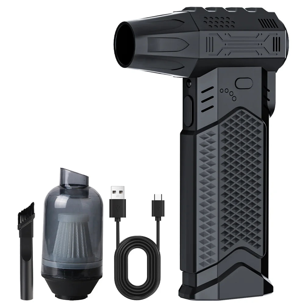 Violent Fan 2025 New Car Fan Cleaning Jet Blower Tools Electric Air Duster Portable Type-C Charging Turbo Fan Blowing Snow
