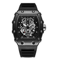 WLISTH Men Skeleton Dial Sport Watches Men Fashion Style Top Brand Luxury Silica Gel Strap Waterproof Quartz Watch Montre Homme