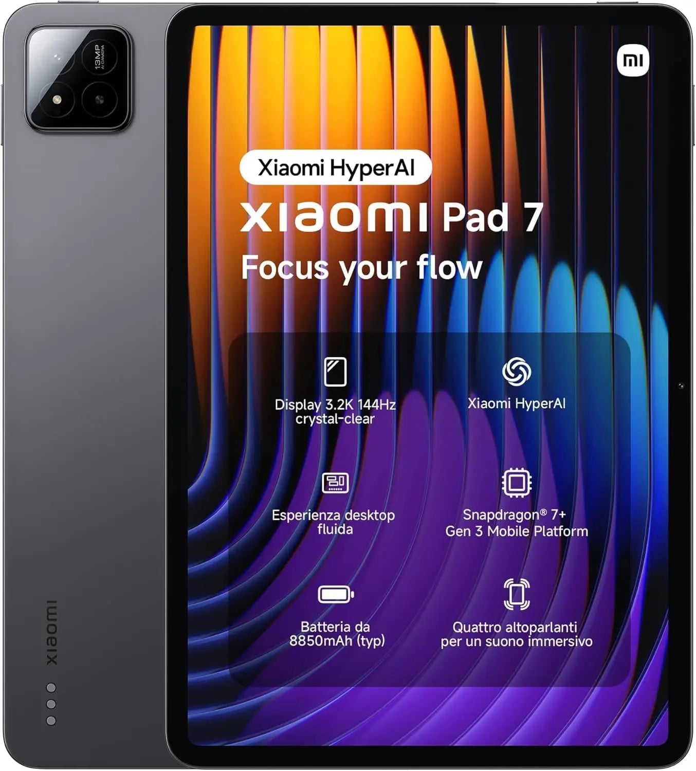 Xiaomi Pad 7 Global Version 11.2 ''Xiaomi HyperAI 144Hz 3.2K Display Snapdragon 7 + Gen 3 Octa core processor 8850mAh