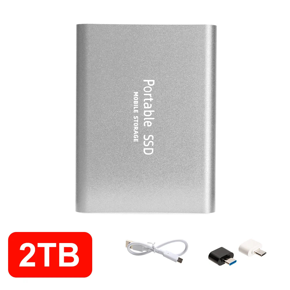 12TB External SSD Portable USB C Solid State Drive Ultra Thin Powerful Performance Game File Storage