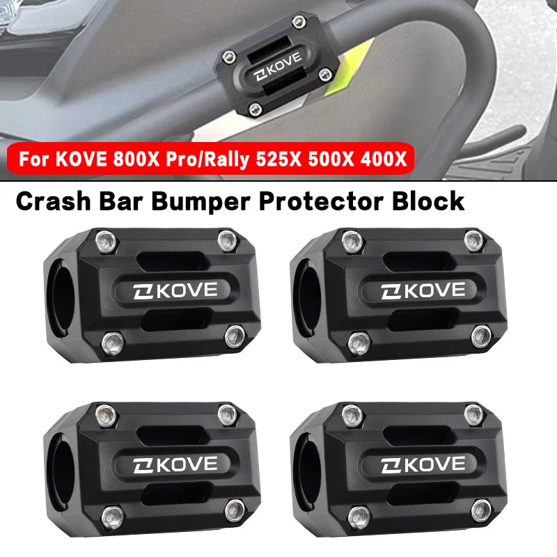 Engine Crash bar Bumper Trim Protection Block Motorcycle Accessories For KOVE 800X Pro/Rally 525X 500X 400X 800 525 500 400 X