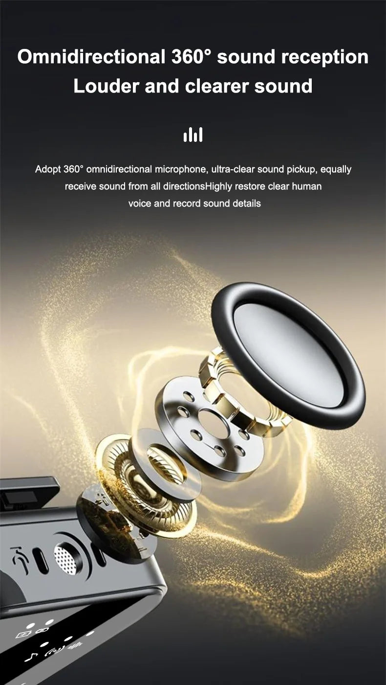 Wireless Lavalier Microphone Noise Cancelling Clip On Mic Rechargeable For IOS Android Podcast Vlog Live Recording
