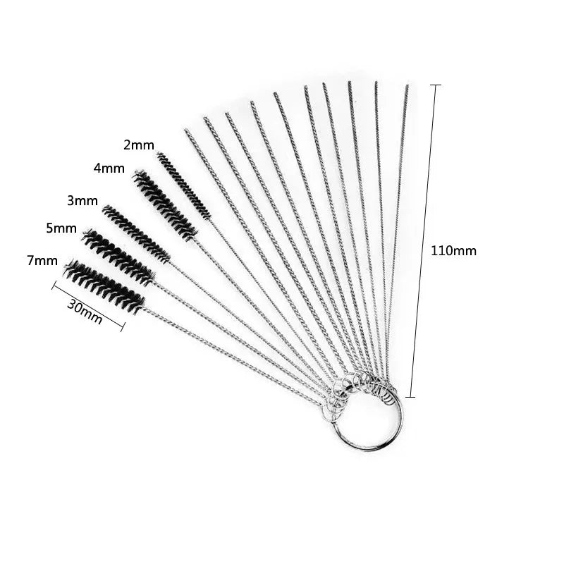 Carburetor Carbon Dirt Jet Remove Cleaning Needles Brushes Cleaner Tools for Automobile Motorcycle ATV Welder Carb Chainsaw