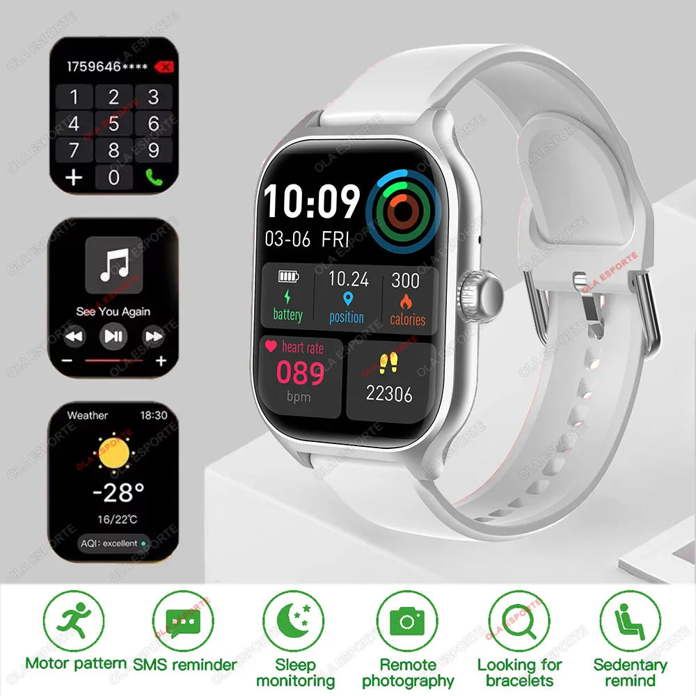 New Smartwatch Global Version GPS Tracker Bluetooth Call Heart Rate Monitor IP68 Waterproof Sports Fitness Smart Watch Men Women