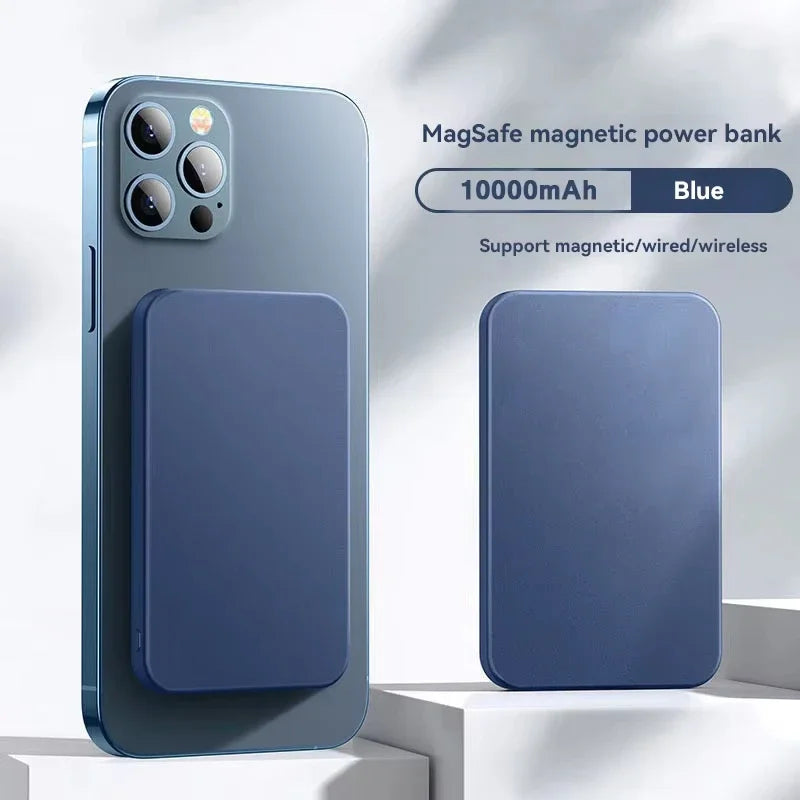 50000mAh Wireless Magnetic Power Bank Charger Fast Charging Portable Charger External Spare Battery For Apple iPhone Android