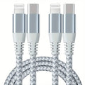 1PC 2PCS MFi Certified Fast Cable durable Nylon Braided Cord USB C to Lightning Cable Fast Charging Data for iPhone 14 13 12 11
