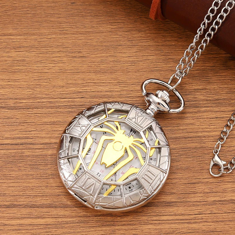 Fashion New Vintage Relief Carved And Hollowed Out Roman  Flip Style Pocket Watch On Chain Pendant Clock Chain Mens Women