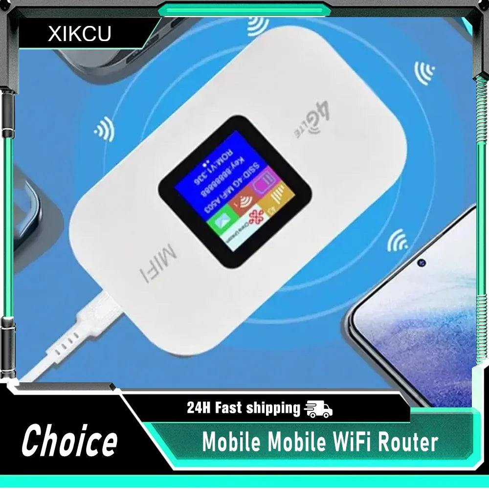 2025 4G Lte Router Wireless Wifi Portable Modem Mini Outdoor Hotspot Pocket Mifi 150mbps Sim Card Slot Repeater 3000mah