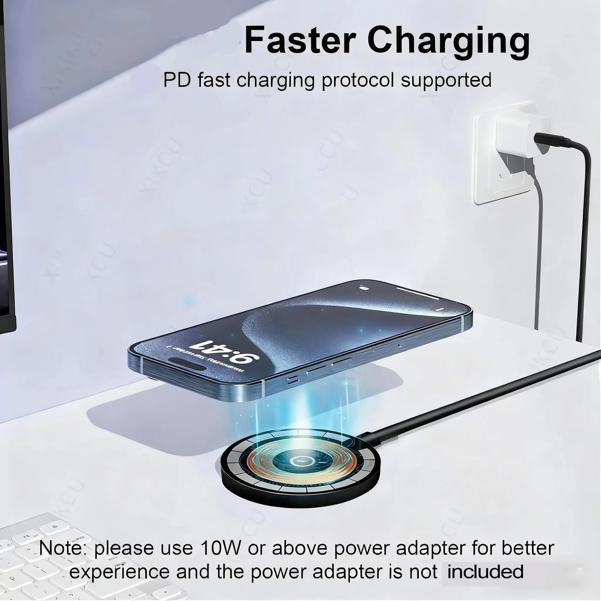 15W Magnetic Phone Wireless Charger Pad For Magsafe iPhone 16/16Pro Max 15 14 13 12 Samsung AiPods Pro 3 Fast Charging Station