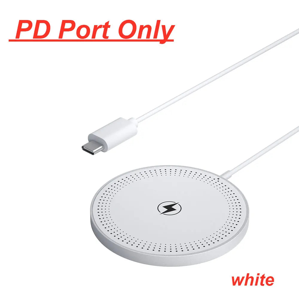 VIKEFON Magnetic Wireless Charger Pad USB Type C PD For Magsafe iPhone 17 16 15 14 13 12 Pro Max Fast Charging Dock Chargers