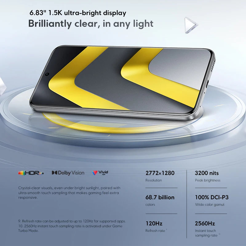 【World Premiere】POCO M8 Pro 5G Smartphone Global Version Snapdragon 7s Gen 4 6.83" 1.5K 120Hz display 6500mAh battery 100W NFC