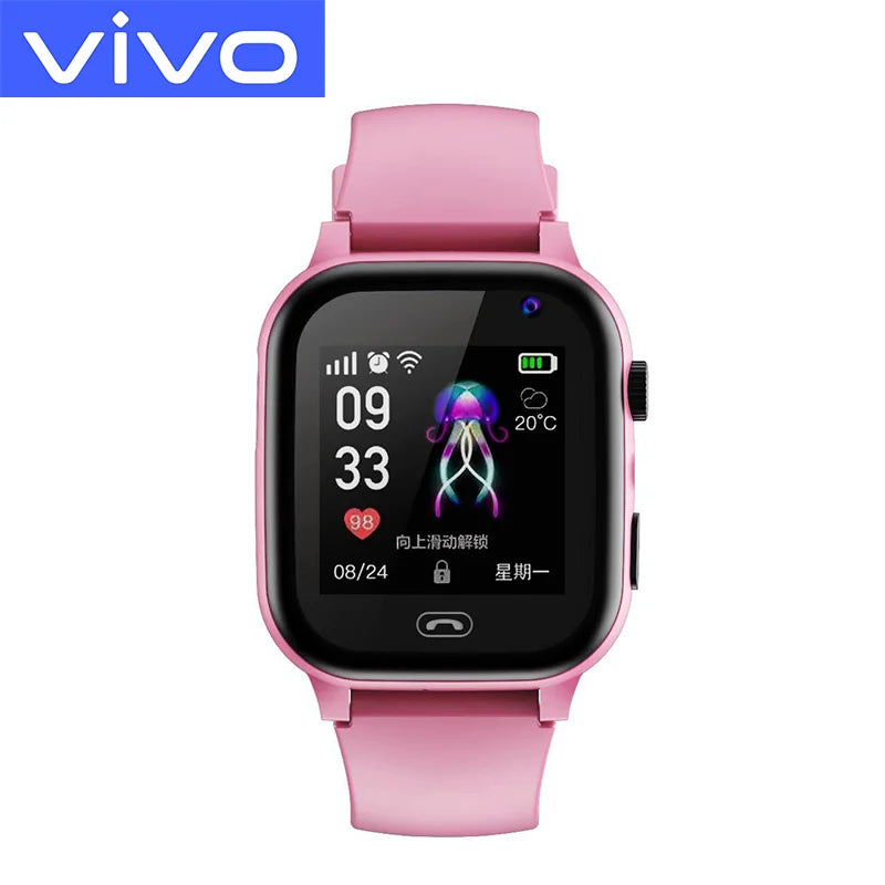 VIVO 4G Kids Smart Watch Mini Kids Phone with Call SOS Camera 3 in 1 Cartoon Watch Girl Boy Birthday Christmas Gift 2026New