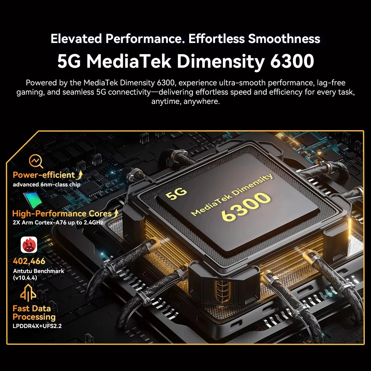 BLACKVIEW BL7000 5G AI Rugged Phone Deepseek GPT Android 15 Smartphone, 6.78" HD+2.4K Display 120Hz, 8GB RAM 256GB, 7500Amh