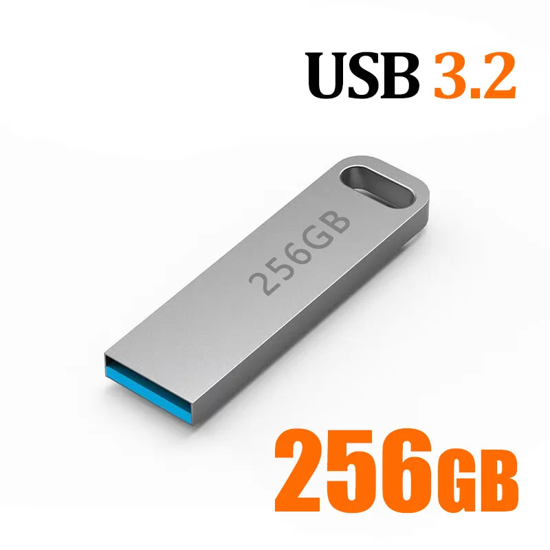 2TB Flash Drive USB 3.2 Super High Speed Transfer Metal Mini U-Disk Pen Drive Type C Memory Waterproof Disk SSD U-Drive ﻿