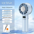 5200mah Ice Compress Fan High-speed Cooling Handheld USB Rechargeable Portable LED Digital Display For Travel Outdoor