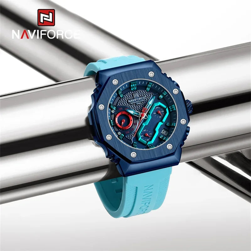 Top Brand NAVIFORCE Women Watches Waterproof Luxury Luminous Lover Clock Sport Chronograph Quatz Wristwatches Relogio Feminino