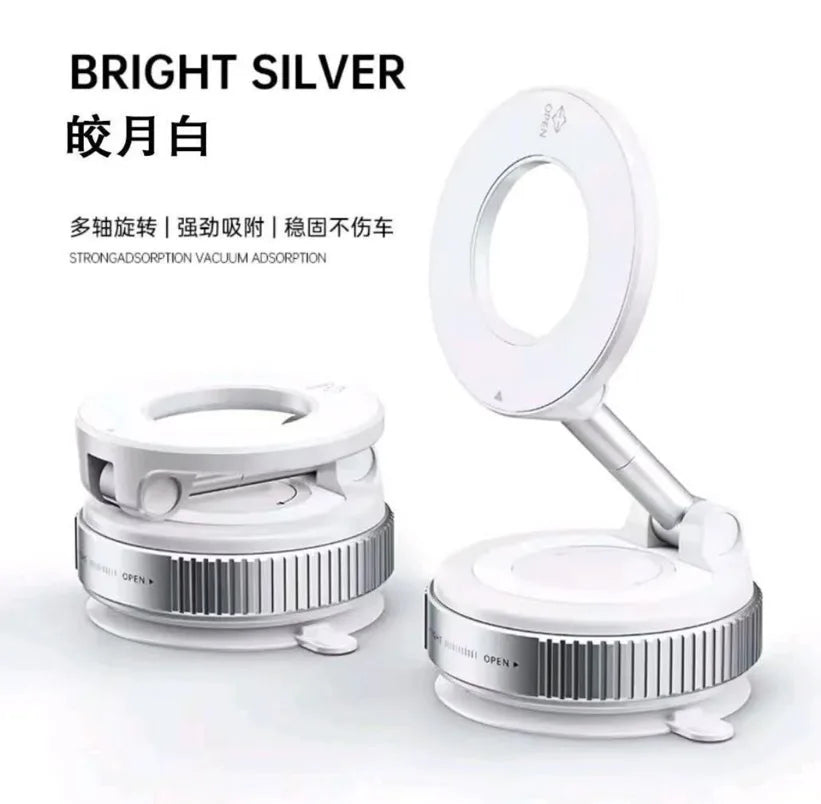 Car Bracket Vacuum Magnet Upgraded Version Multi-angles Adjustment Strong Magnetic Suck Foldable Car Navigation Phone Holder New