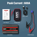 Power Bank 2000A/600A 12V Car Battery Jump Starter Portable Charger Petrol Diesel Auto Starting Device Booster Emergency Starter