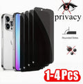 1-4PCS Anti-Peep Full Cover Screen Protector For iPhone 6-16 Series SE