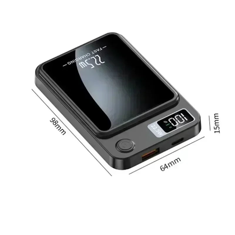 Lenovo Magnetic Wireless Power Bank 500000mAh PD22.5W Large Capacity Fast Charging External Battery For iPhone Huawei Samsung