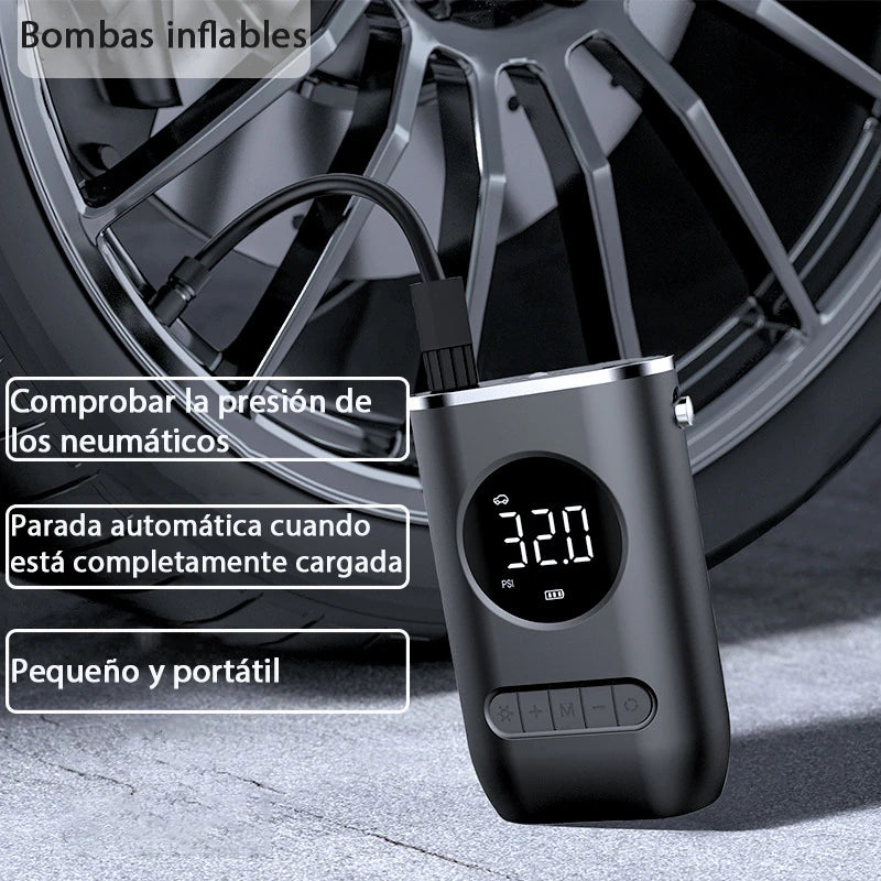 Mini Car Electric Air Pump Portable Wireless Charge Car Pump Tire Inflator Air Compressor Suitable for Car Motorcycle Bike Ball