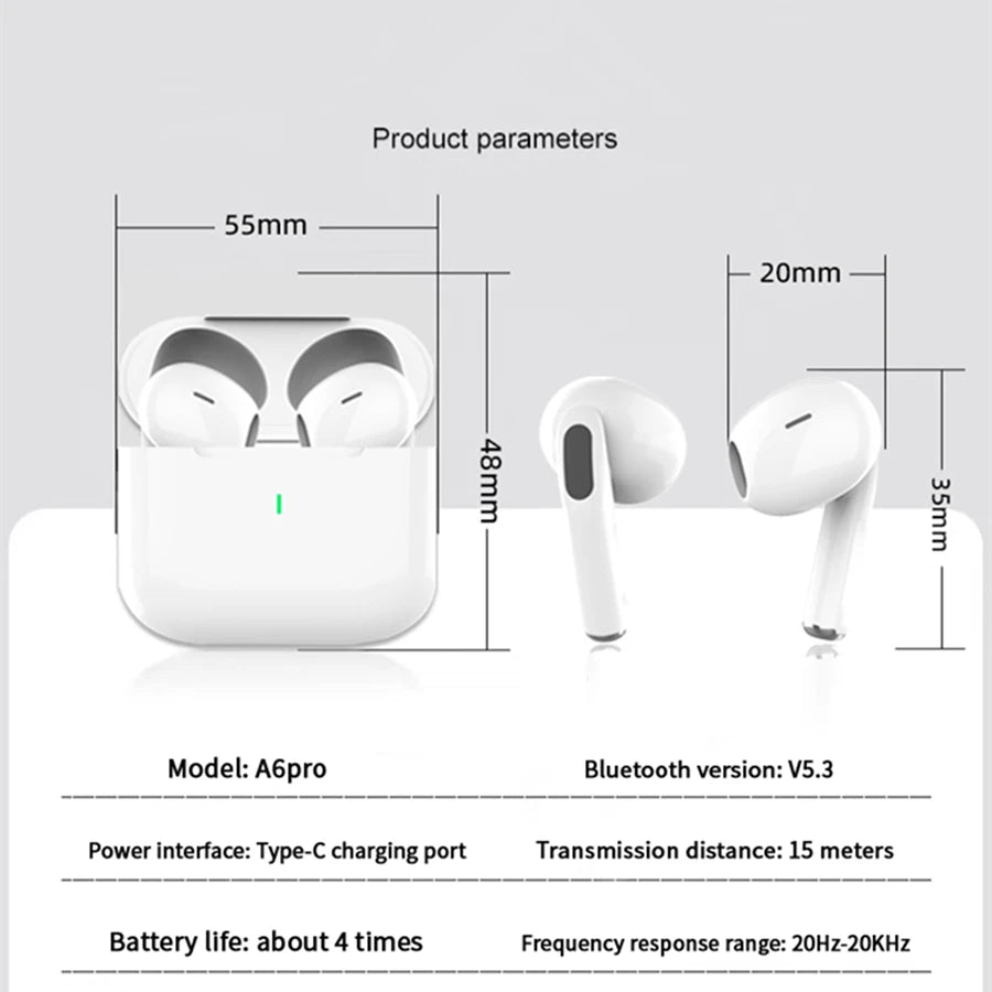 NEW Air Pro TWS Wireless Bluetooth Earphones Headphones In Ear Earbuds Sports Noise Cancelling Headset for IPhone Android