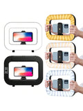 11 inch selfie light with rotatable stand and cell phone holder LED selfie light portable mini fill light for cell phone photogr