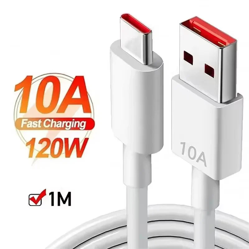 50000mAh 120W Portable Power Bank Large Capacity 4 in1 Cable Intelligent Digital Display Light Fast Charging Mobile Power Supply