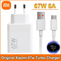 Original Xiaomi 67W Charger Turbo Charge EUUS Adapter 1M 6A Usb Type C Cable For Poco X5 X4 F5 Pro Mi 13 12 11 Lite Mix Fold 3 2