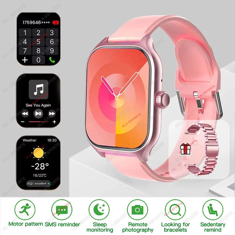 New Smartwatch Global Version GPS Tracker Bluetooth Call Heart Rate Monitor IP68 Waterproof Sports Fitness Smart Watch Men Women