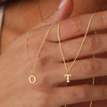 Cazador A-Z Initial Letter Women Necklace Stainless Steel Thin Box Chain Alphabet Pendant Jewelry Birthday Gift 2026 Trend New