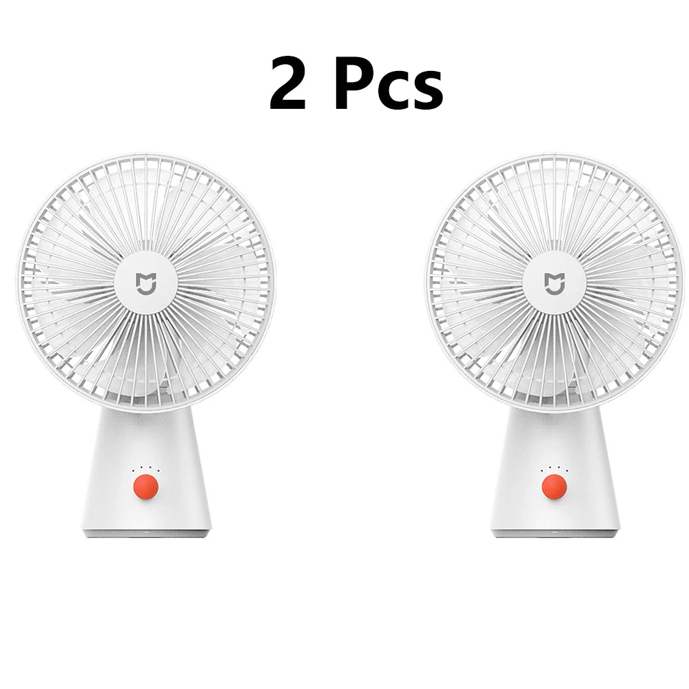 Xiaomi Mijia Desktop Move Fan Type-C Charging 4000 mAh Ultra-long Battery Life Mini Low Noise Desktop Handheld Dual Use Summer