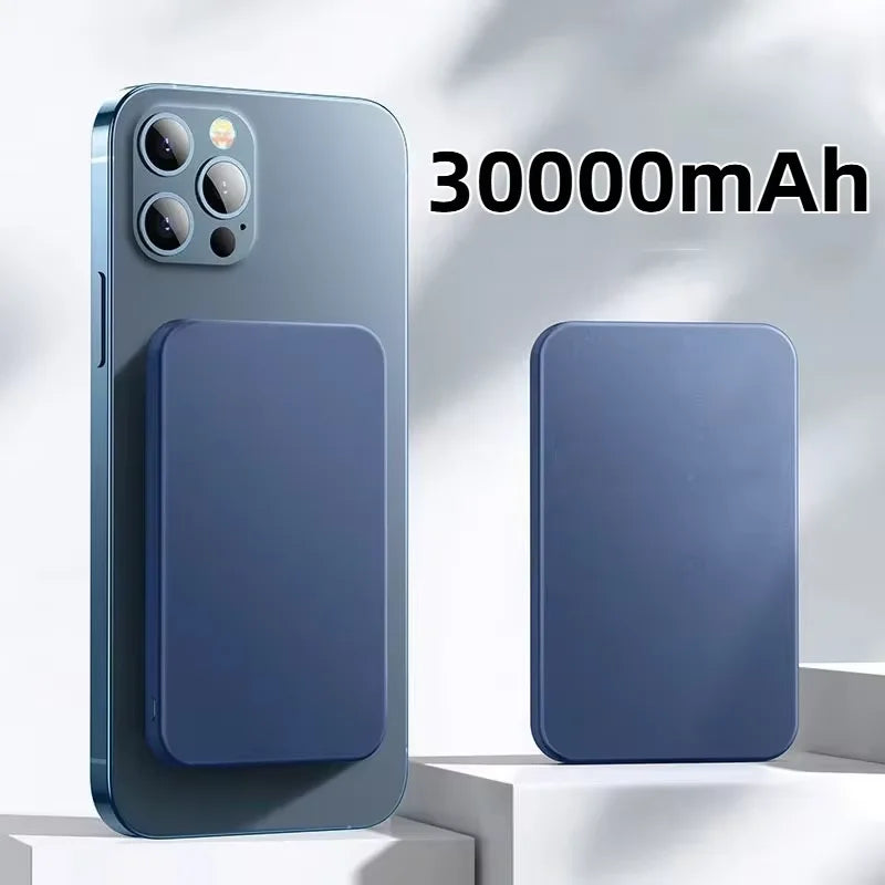 50000mAh Wireless Magnetic Power Bank PD 22.5W Fast Charging Portable External Spare Battery Pack for Magsafe For iPhone Samsung